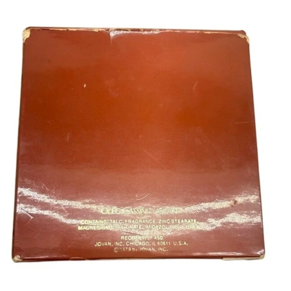 Vintage Oleg Cassini for Women Dusting Powder 4oz‎ Jovan 1979 Red Box JF 450